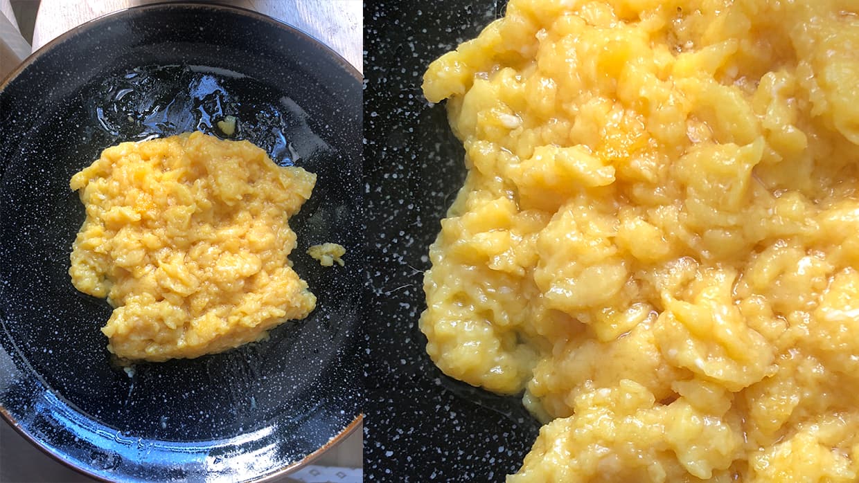 Amiel's low and slow soft scramble