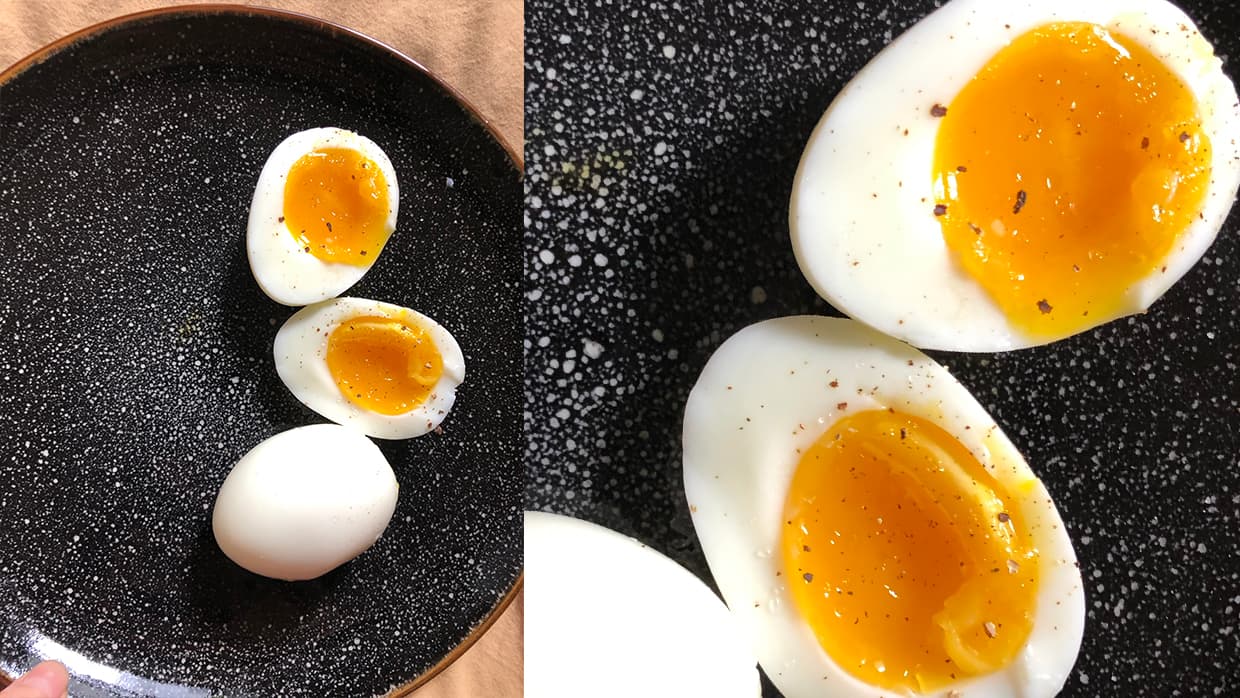 Claire's soft-medium boiled egg